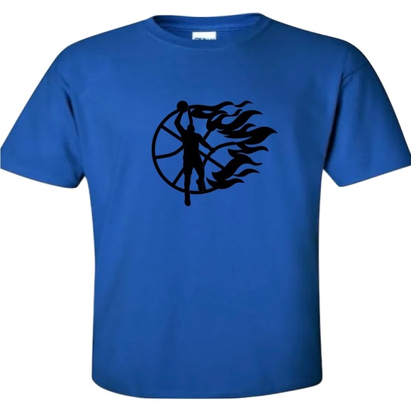 Gildan Other - Gildan Royal Blue Basketball Graphic Tee
